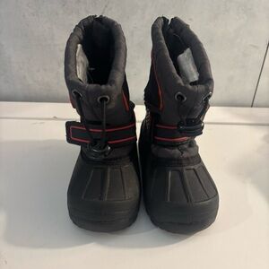 Champion Kids Toddlers Black Winter Snow Rain Boots Size 4